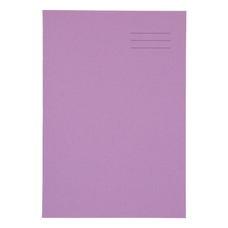 A4+ Exercise Book 48 Page, Plain, Purple - Pack of 50